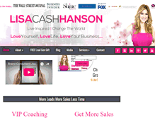 Tablet Screenshot of lisacashhanson.com